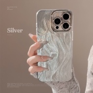 Feather Yarn Laser Phone Case Suitable for 14 Apple 17promax Lens Protector Iphone15 Drop-Resistant 