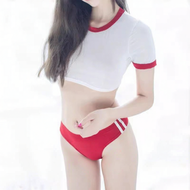 Stylish Colorful Gym Swim Top Swimsuit