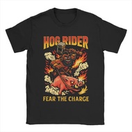 T-shirt lelaki dan wanita Hog Rider Clashes Royaleds corak lucu kapas lengan pendek leher bulat hadi