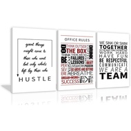 Inspirational Office Wall Art 3 Panels Office Poster Prints Positive Affirmation Teamwork Quote Moti