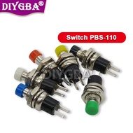 5PCS 7mm PBS-110 ON OFF Momentary Push Button Switch  Press The Reset Switch Momentary Push Button M