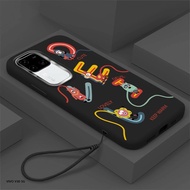(Free Lanyard) For Vivo V30 V29 V27 Pro 5G V27E V29E Create Letters Cover Case Soft Original Liquid 