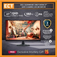Dell Alienware AW2724DM 27" QHD 2560 x 1440 Gaming LED Monitor with Fast IPS | 180Hz Refresh Rate | 