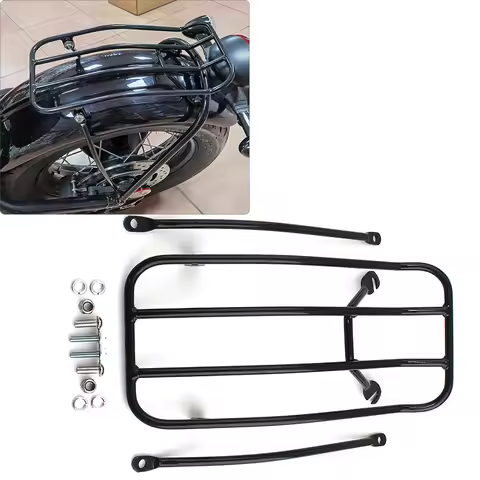 1 x Steel Motorcycle Rear Luggage Shelf Holder Carrier Support Bracket Rack For Triumph Bonneville B