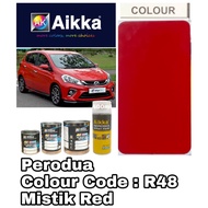 AIKKA Automotive Paint / Perodua R48 MISTIK RED / Touch Up Paint / DIY Cat Aerosol Spray Tin / Car B