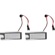 X AUTOHAUX 2pcs LED License Plate Light Car Number Lamp Replacement White Light for Volvo V70 2001-2