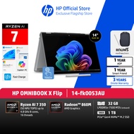 HP OmniBook X Flip | Ryzen AI 7 350 | AMD Radeon 860M | 32GB/1TB | Copilot+ PC | Win11+MS24 | 3Yrs