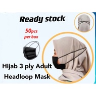 HEADLOOP MASK 50pcs Headloop Face Mask/ Hijab.