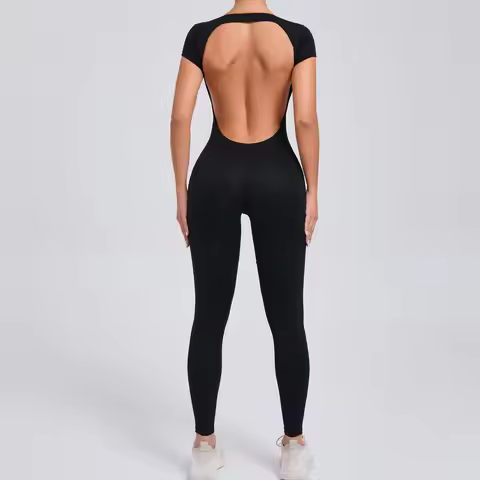 2025 Yoga Jumpsuit Fitness Sports Overalls Gym Clothing Set Wear Pilates Workout Clothes Women Short