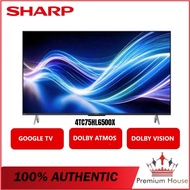 Sharp 4TC75HL6500X 75-inch Aquos QLED 4K UHD Google TV
