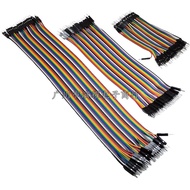 40P Dupont Line Colorful Flat Cable Female to Female Male to Female Male to Male 2.54mm 10/20/21/30C