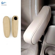 2pcs Beige Car Accessories Microfiber Leather Inner Side Seat Armrest Handle Cover Trim For Honda CR