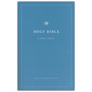 Bible: The Holy Bible Blue Paperback English Standard Version Large Print (ESV)