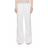 Women's Flared PANTS WHITE - BEUTER WMNS FLARED PANTS - WHITE