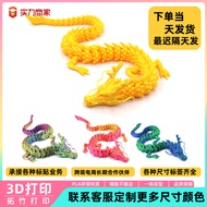 Patung Naga Bercetak 3D Kotak Buta Terlaris Telur Naga Naga Cina Kraf Mainan Patung Kreatif