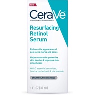 [CeraVe] Resurfacing Retinol Serum for Post-Acne Marks | CeraVe Foaming Cleanser | Acne ControlGel