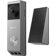 EZVIZ EP3x Pro 2K Dual Lens Video Wireless Doorbell with Solar Panel Camera, 32GB, Person Detection