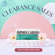 BAYER ASPIRIN CARDIO 100MG TABLET 3 X 10'S / UBAT CAIR DARAH / UBAT UTK JANTUNG [EXP : 06/2025]