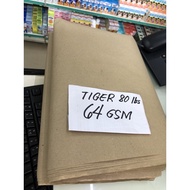 ✾Brown Paper 64gsm Tiger 80 10 sheets Kraft 36x48 inches☀