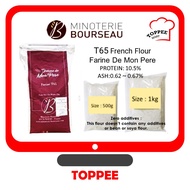 T65 Farine De Mon Pere French Flour 500g 1kg  [Minoterie Bourseau] Repack Farine T65 Bread Flour