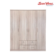 San-Yang Wardrobe Cabinet 108124 Light Walnut
