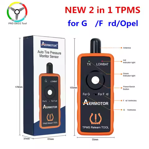 2 in 1 TPMS Tire Pressure Monitor Sensor Scanner El 50448 EL-50449 Tpms Activation Tool for Frd El 5