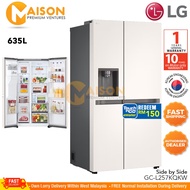 LG Inverter Side By Side Refrigerator with UVnano® Water Dispenser 674L GC-L257KQKW
