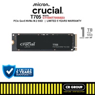Crucial T705 PCIe Gen5 NVMe M.2 SSD - 1TB/2TB (5Yrs Crucial Warranty)