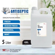 Ready, Hand Sanitizer Gel Putihan Antiseptic Aroma Segar 5 Liter