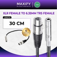 Panamax 30CM XLR Female To 6.35MM TRS Female Cable = PX-2561