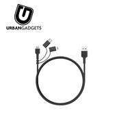 Aukey 3in1 Braided USB Cable 1.2M - Black