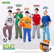 FREE BAG Oshiby Series Boys' Suit Front Athlete AMD