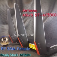 12Dbi, ORIGINAL GT-AC5300 ASUS Antenna 2.4G/5G dual-frequency SMA female high gain wifi RP-SMA AC66 