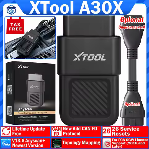 XTool A30X Pro Code Reader Wireless Full System CANFD OBD Scanner CAN FD For FCA SGW License Topolog