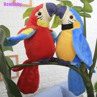 (Newbaby) Mainan Boneka Plush Elektrik Bentuk Burung Beo Bisa Bicara /
