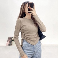 VALEN TOP BLOUSE WOMEN'S DRAWSTRING BLOUSE/