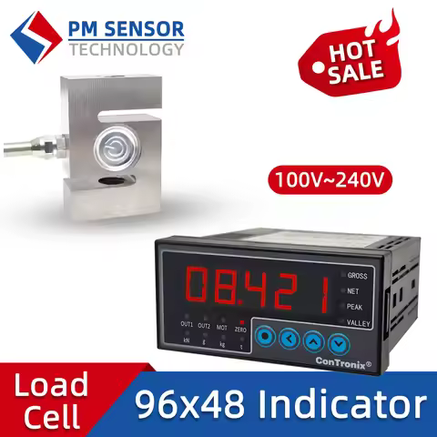 S Type Weighing Sensor Load Cell Indicator Display 100kg 200kg 300kg 500kg 1000kg 1T 1Ton Weight Loa