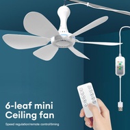 Portable Ceiling Fan Mini USB Tent Fans for RV Camping Outdoor Hanging Gazebo Tents Ceiling Canopy Dorm Room Fan DC 5V