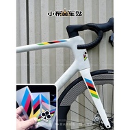 Bicycle Sticker Graffiti UCI Rainbow UAE Pogacha Road Bicycle Front Rear Fork Decoration Car Sticker