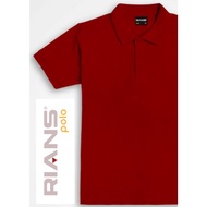 Polo Tshirt Plain Cotton Rians Sport