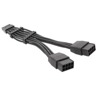 PC GPU Power Cable PCIE5.0 12VHPWR Female to Dual 8 PIN 6+2P Adapter 12PIN to 2x8PIN Video Card Conv