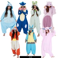 ZH【 Ready Stock】Pokemon Cosplay Costume Kigurumi Anime Onesie for Men And Women Gengar Funny Jumpsui