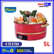 Powerpac Steamboat &amp; Multi Cooker, Hot Pot with Non-stick Inner Pot 5L (PPMC718)
