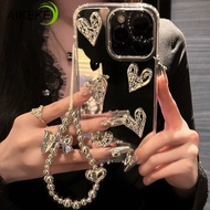 Luxury Heart Mirror Casing For Realme P3 Ultra GT 7 5 Pro 3 Neo 7X 7 6 5 SE 240W V70 V60 V60S V23 V2