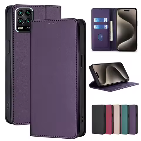 Solid Color PU Leather Wallet Protective Magnetic Case For Sony Xperia Pro 1 5 10 20 I Ace II III IV