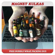 GANTUNGAN Refrigerator MAGNETS / KEYCHAINS MINIATURE DRINK BOTTLES - LIQUOR
