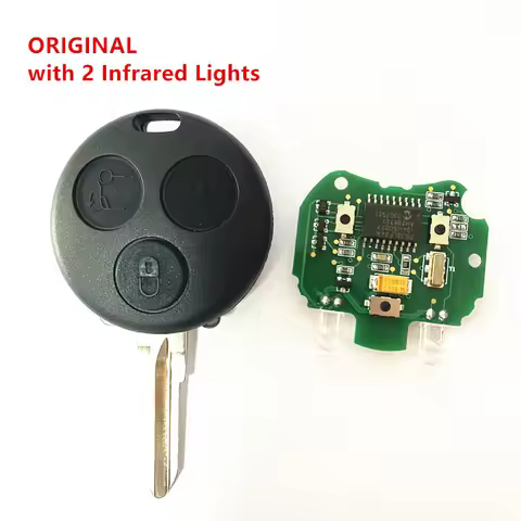AEC Chip 433mhz Remote Car Key for Benz Smart Fortwo Forfour Roadster City Passion 2000-2005 with 2 