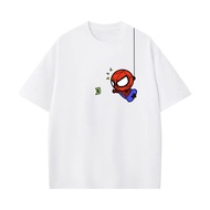 【220G 100%Cotton】 NELLY Spiderman Printed Fashion Kids T-Shirt 100% Cotton Short Sleeve 5 Colors Boy