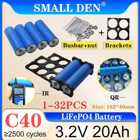 1-32PCS Original Grade A 3.2V C40 20Ah LiFePO4 Battery 5C DIY 12v 24v 48v E-scooter motorcycle Solar