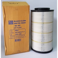 Air Filter Hino Mega FM1J FL1J FG8J (JO8E Engine) Outer Piston Inner Black Club Brand